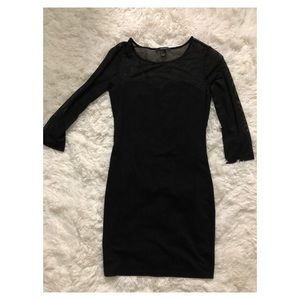 Forever 21 black mesh dress